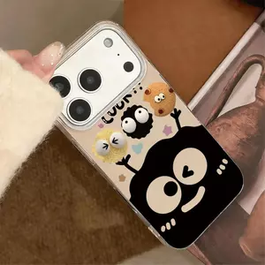 Cốc cà phê bóng than cho 16 trường hợp iPhone 17Air Trường hợp hai lớp 14 13 11Pro