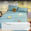 Bộ ga gối 3 món chất liệu ice coll với họa tiết thêu nổi siêu dễ thương - MemMinbeddingLuxuy