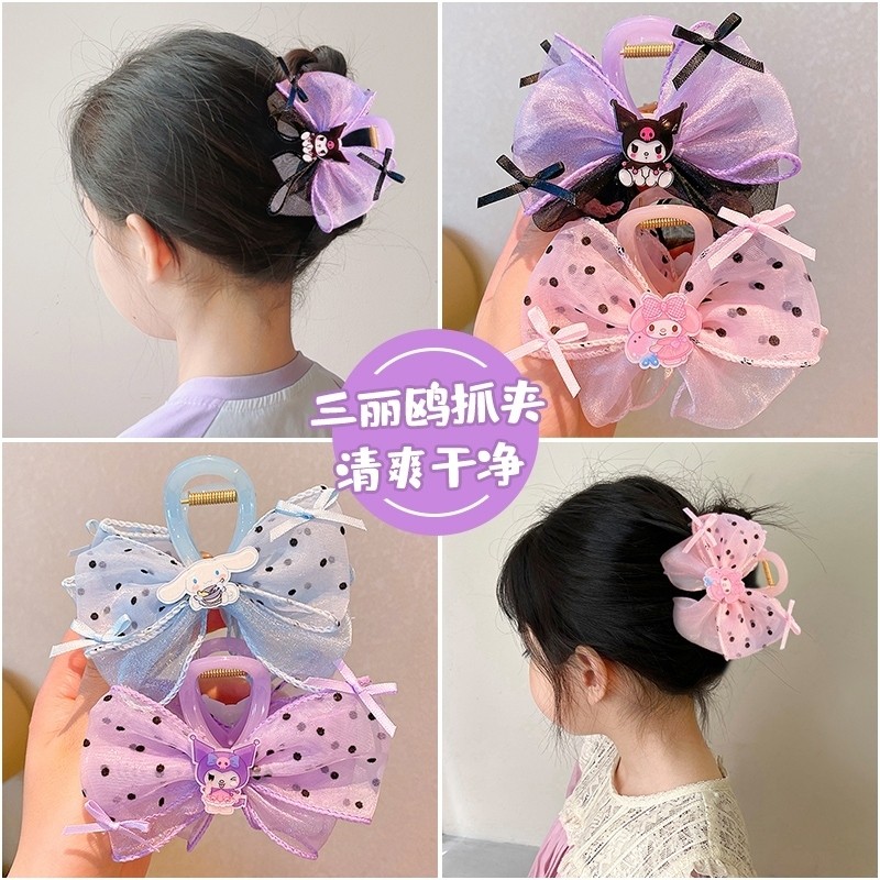 Kẹp Tóc Kuromi Lấy Kẹp Tóc Bé Gái Cá Mập Kẹp 2024 Phong Cách Mới Bé Gái Lưng Đầu Gãy Tóc Dụng Cụ Tiện Dụng Kẹp Tóc