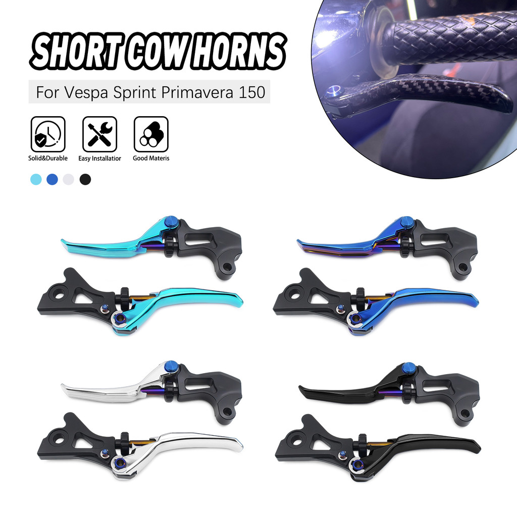 Xe Máy Cho Vespa Sprint150 Primavera150 LX150 LXV150 2013-2021 Tay Cầm Phanh Đòn Bẩy Nhôm Ly Hợp Tay Cầm