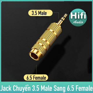 【COD】Jack chuyển đổi 3,5mm sang 6,5mm với chất liệu cao cấp, tiếp xúc tốt, mang lại chất âm trung thực và sống động.