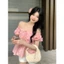 Áo babydoll cổ vuông tay phồng in nơ ngọt ngào mùa hè hottrend cho nữ XIMIMI SP441