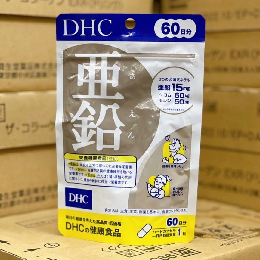 [Date 2028] Kẽm DHC gói 60 viên Nhật Bản [60 NGÀY] tăng đề kháng, khỏe tóc da móng