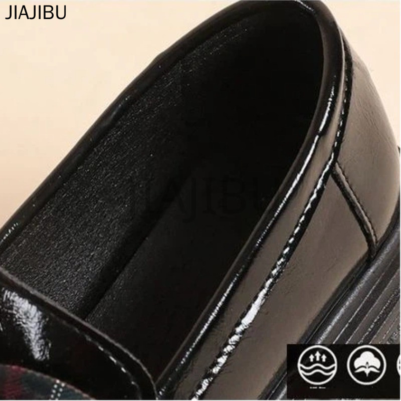 Giày Lười Nữ Phong Cách Retro Nhật Bản JK, Đa Năng, Kiểu Lolita Thắt Nơ, Chất Lượng Cao. Giày Da Cao Gót Đế Dày Màu Đen/nâu Mũi Tròn, Chống Trơn Trượt, Kiểu Dáng Nữ Sinh Anh Quốc Dành Cho Nữ Sinh. Korean Fashion Casual Platform Mary Jane Doll Shoes