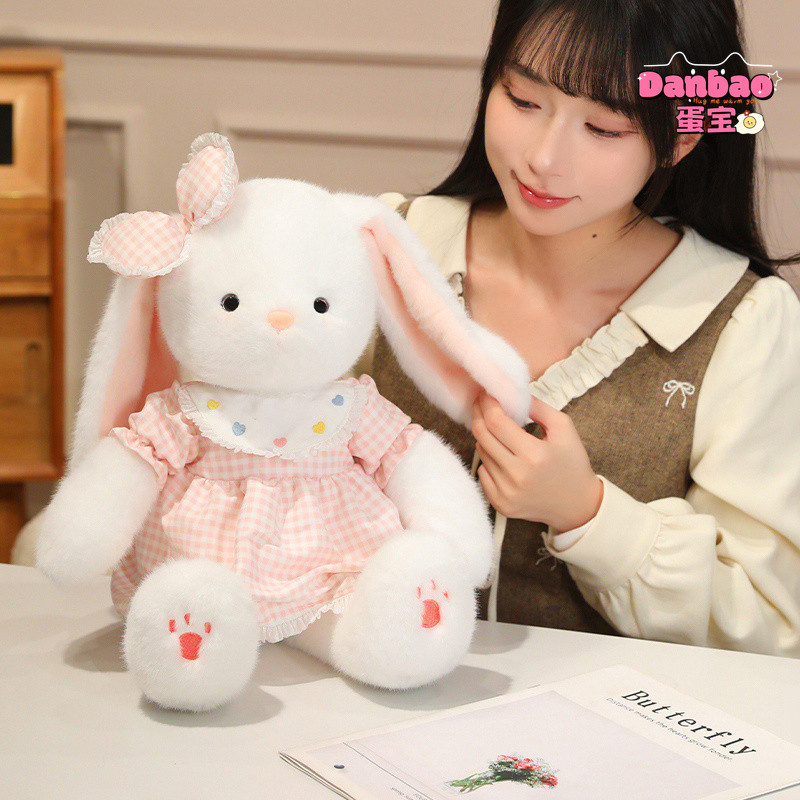[DANBAO] Thỏ Bé Gái Mặc Đầm Sang Trọng Đồ Chơi Búp Bê Thỏ Dễ Thương Chạy Bộ Chất Liệu Thỏ Quà Tặng Mềm Cho Bé Gái Quà Tặng Sinh Nhật DANBAO Đồ Chơi