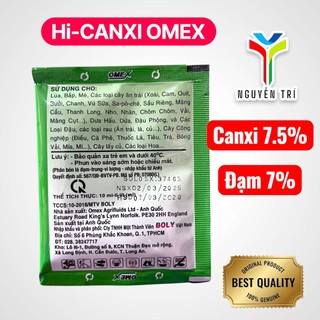 Phân Bón Lá Canxi OMEX CALMAX HICANXI – Chống Thối Trái, Nứt Trái, Cứng Trái (Gói 10ml)