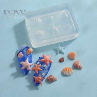 (TFT) Móng Tay Nghệ Thuật Khuôn Silicon Mềm Vỏ Conch Khuôn 3D Silicon Khắc Đại Dương Phong Cách DIY Thiết Kế Móng Tay Mẫu Phụ Kiện Móng Tay Cho Salon MỚI