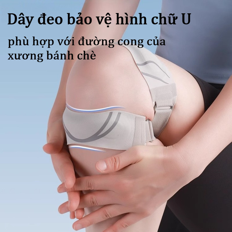 Bó gối thể thao cao cấp nam nữ, đệm silicone áp suất 2 chiều, hỗ trợ chạy bộ, bóng rổ, cầu lông, tập gym