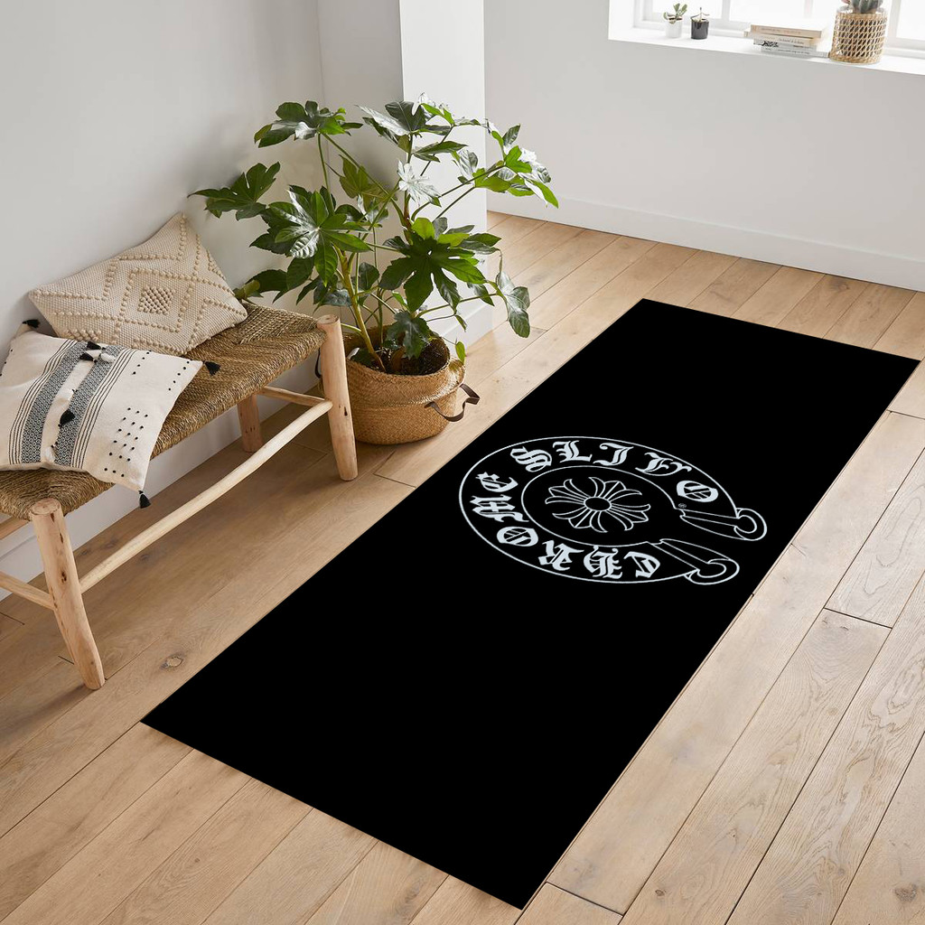 Logo Chrome Hearts Thảm chống trượt giả Cashmere Thích hợp cho phòng khách Phòng ngủ