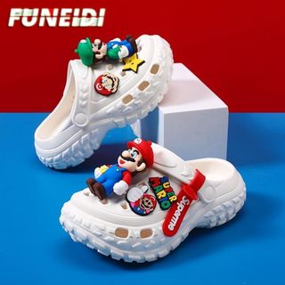 Dép sục Super Mario cho bé – Dép EVA chống trượt mềm nhẹ, dép hoạt hình đi biển mùa hè