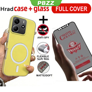 Vỏ kính cường lực chống riêng tư bằng gốm sứ 2 trong 1 màu thạch cho REDMI NOTE 13 14 4G REDMI NOTE 13 15 14 PRO plus 5G Vỏ điện thoại thiết kế mới thẩm mỹ GDMKFBS03