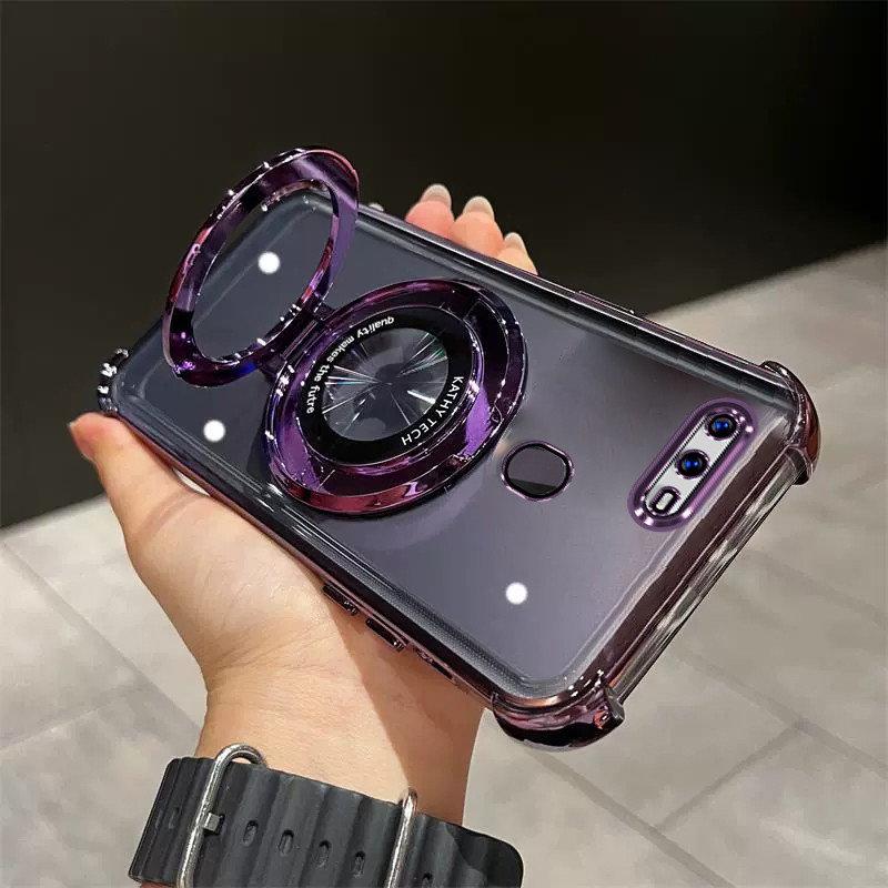 Ốp Lưng Cho Oppo F9 / A5S / A7 / A12 Giá Đỡ Điện Thoại Chống Sốc tpu Có Chức Năng Chống Trơn Trượt Vỏ Điện Thoại Di Động SJZJ