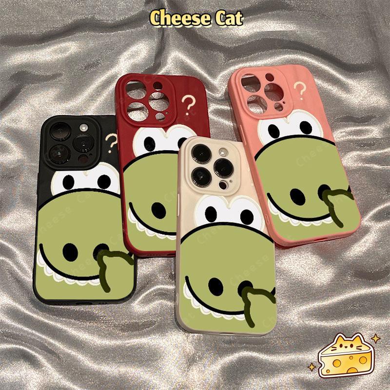 Phim hoạt hình cá sấu ngoáy mũi dễ thương Ốp gập 3D tương thích cho iPhone 13 12 11 14 15 16 17 Pro Max 7 Plus XR Xs Max