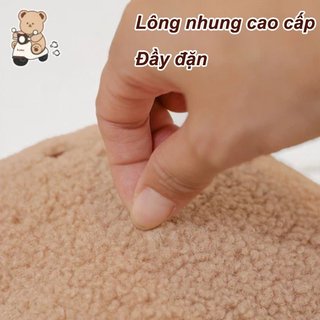 Đệm đầu chống va chạm trẻ bảo vệ an toàn mềm mại hình gấu 3D tiện lắp đặt an tâm cha mẹ xe điện