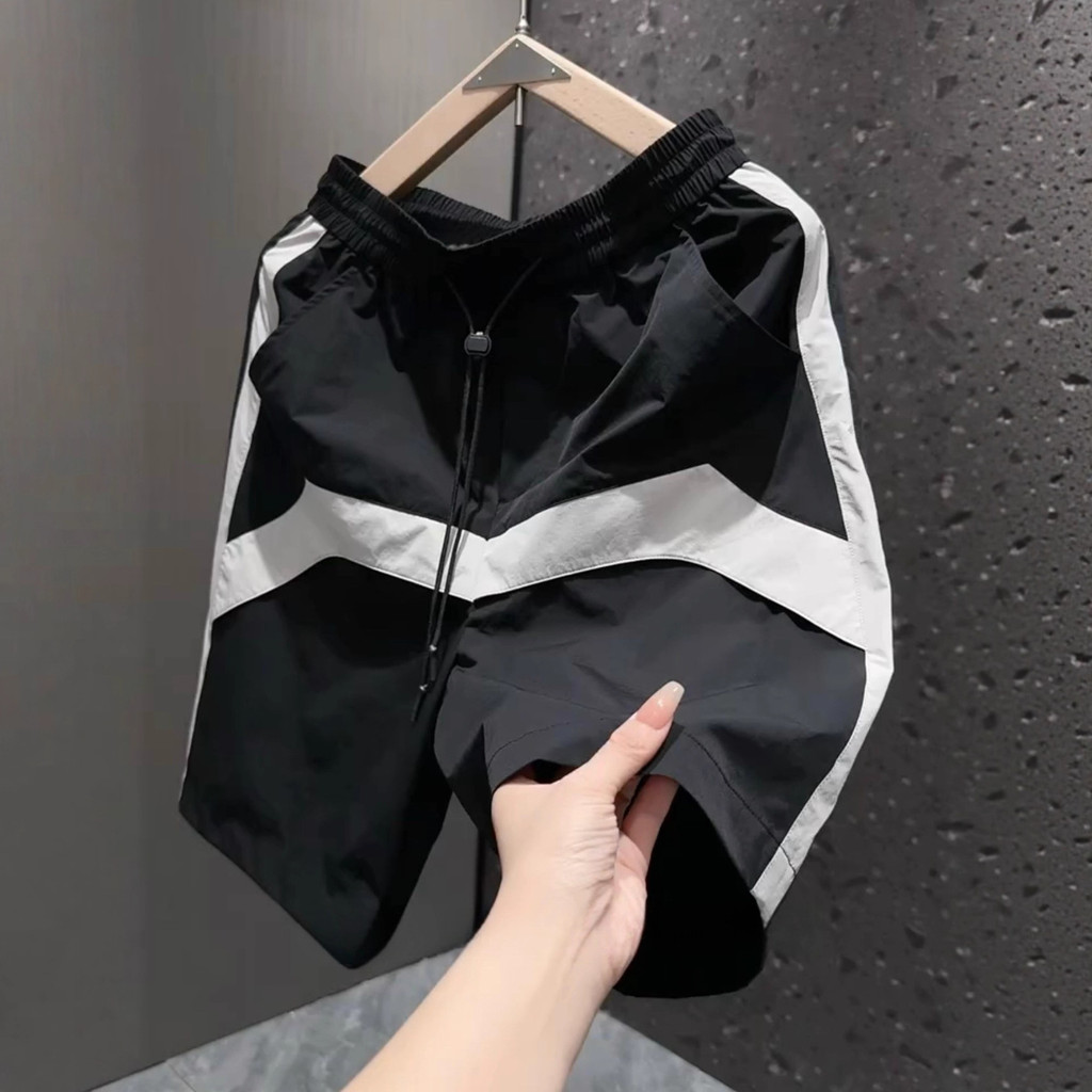 Quần Short Nam Mới Mùa Hè, Thiết Kế Phong Cách Mỹ, Khô Nhanh, Dài Đến Đầu Gối