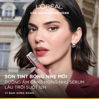 Son tint bóng dưỡng môi có màu, lâu trôi, nhẹ môi L'Oreal Paris Hyaluron Tint Lip Stain Serum 5ml