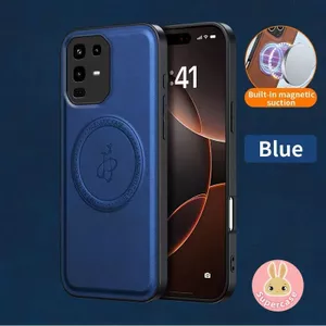 Ốp Điện Thoại Da Từ Tính Cao Cấp Cho Realme C85 16 15 15X 14 14X Pro Plus 14T Narzo 80 Pro P3 Ultra 5G 4G Vỏ Sạc Không Dây Sang Trọng Đơn Giản Mềm Mại Kinh Doanh