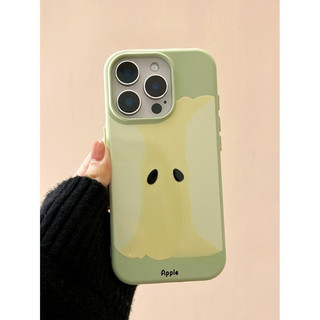 DànhCho IPhone 17 16 15 14 13 12 11 ProMax XR XS Max 7 8 Plus Phim hoạt hình táo xanh mẫu trường hợp điện thoại