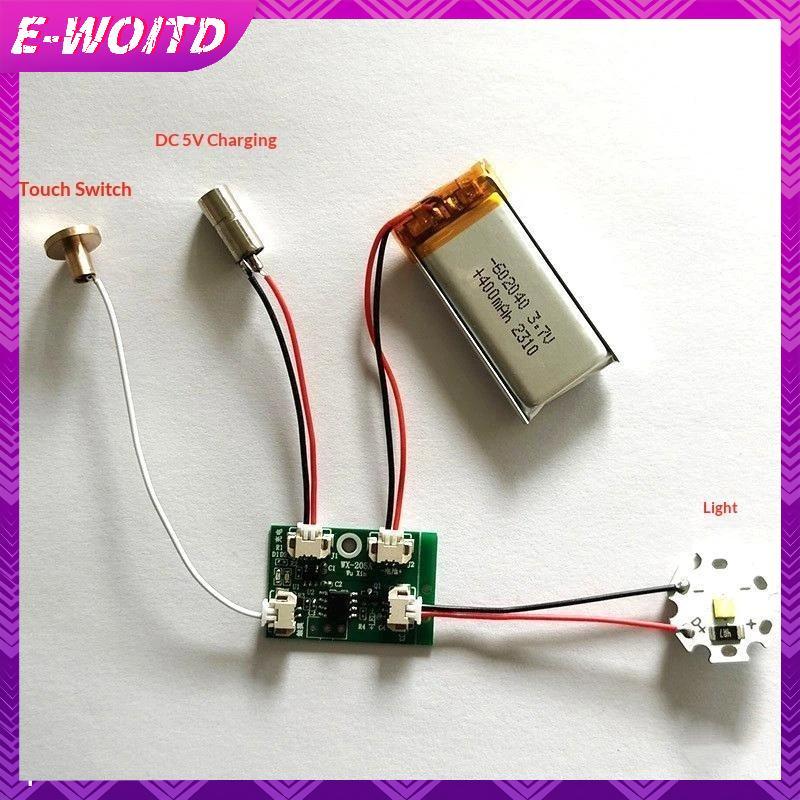 E-WOITD 1 Cái 5V 2A Điện Áp Thấp Đơn / Kép Bảng Điều Khiển Bộ Điều Khiển Đèn LED Sạc Cảm Ứng Mô Đun PCB E-WOITD