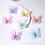 NKSFX 50 Miếng Dán Bướm Vải Organza, Miếng Dán Thêu Bướm Voan Nhiều Màu Sắc, Thời Trang Mờ Hai Lớp Quần Áo May Miếng Dán Cô Dâu Phụ Kiện Tóc