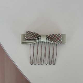 Kẻ Sọc Vải Nơ Tóc - Lược Tóc Chen và Kẹp Tóc Ngược Cao Cấp