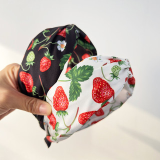 Băng đô hoa Berry vành rộng ngọt ngào - Phụ kiện tóc thời trang dành cho đi chơi