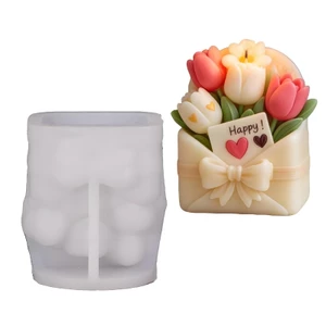 Cc Giỏ Hoa Khuôn Silicon Cho Xà Phòng Handmade Nhựa Dính Thủ Công