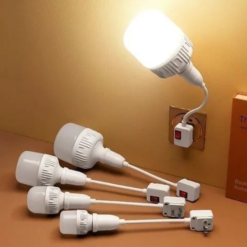 Bóng đèn LED siêu sáng, tiết kiệm năng lượng, đèn tường nhỏ cho phòng ngủ, kèm công tắc, ổ cắm Edison