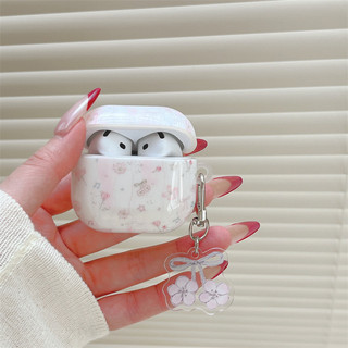 Hoa nhỏ sọc ruy băng cho AirPods 1 / 2 3 Pro Pro2 pro3 Airpod4