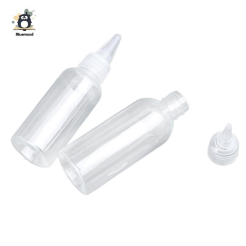 [Bluemood] Chai nhỏ giọt bóp nhựa 10-200ml Nắp vít trong suốt Hộp đựng dầu lỏng Mới
