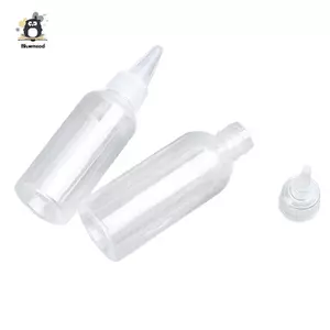 Chai nhỏ giọt bóp nhựa 10-200ml Nắp vít trong suốt Hộp đựng dầu lỏng Mới