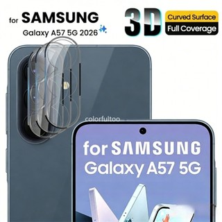 3D Ống Kính Máy Ảnh Bảo Vệ Màn Hình Cho Samsung Galaxy A57 A37 A17 A07 A 07 A 17 SamsungA57 4G 5G 2026 Trong Suốt Kính Cường Lực Ống Kính Phim Full Cover Mặt Sau Camera Phim