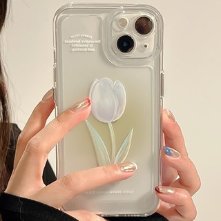 Ốp Hoa Tulip Màu Tím Nhiều Màu Sắc Cho Samsung Galaxy A57 A17 A56 A55 A54 A15 A07 A06 A16 A36 A26 A25 Trong Suốt Mềm Chống Sốc Xu Hướng Thương Hiệu Ốp Lưng Thời Trang Sang Trọng Dễ Thương