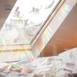 ELBBKG Rainbow Maker Sun Catcher Wall Stiers Cat Bird Star Mushroom Moon Sun DIY Window Glass Tĩnh điện Lăng kính Stier mới