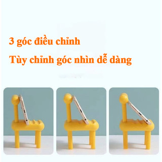 Giá đỡ điện thoại và máy tính bảng mini hình ghế dễ thương, decor bàn, nhỏ gọn tiện lợi cho iPhone Android iPad