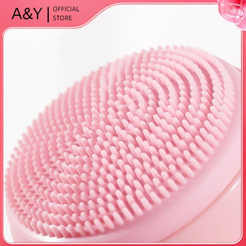 A & Y Silica Gel Facial Brush Hai Mặt Sữa Rửa Mặt Đầu Loại Bỏ Sản Phẩm Làm Sạch Lỗ Chân Lông Tẩy Tế Bào Chết Bàn Chải Mặt.