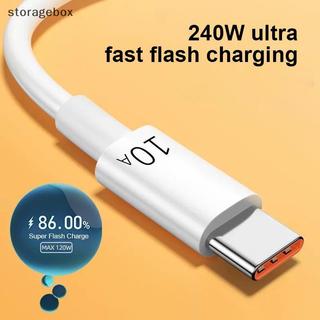 [Hộp lưu trữ] Cáp dữ liệu sạc nhanh 10A Type-c Tự động tắt nguồn Cáp dữ liệu ô tô 2M đơn giản Thích hợp cho Huawei Xiaomi Android Universal Nice