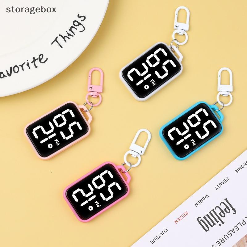 [Hộp lưu trữ] 1Pc LED Móc khóa Nhà thơ Đồng hồ hiển thị kỹ thuật số Đồng hồ điện tử cho sinh viên trẻ tuổi Bapas Phím Mặt dây chuyền Đồng hồ có mặt Đẹp