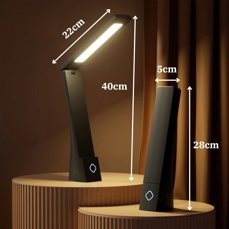 đèn bàn học đèn bàn cảm ứng chống cận thị 3 chế độ sáng cảm ứng 1 chạm pin sạc USB nhỏ gọn cho học