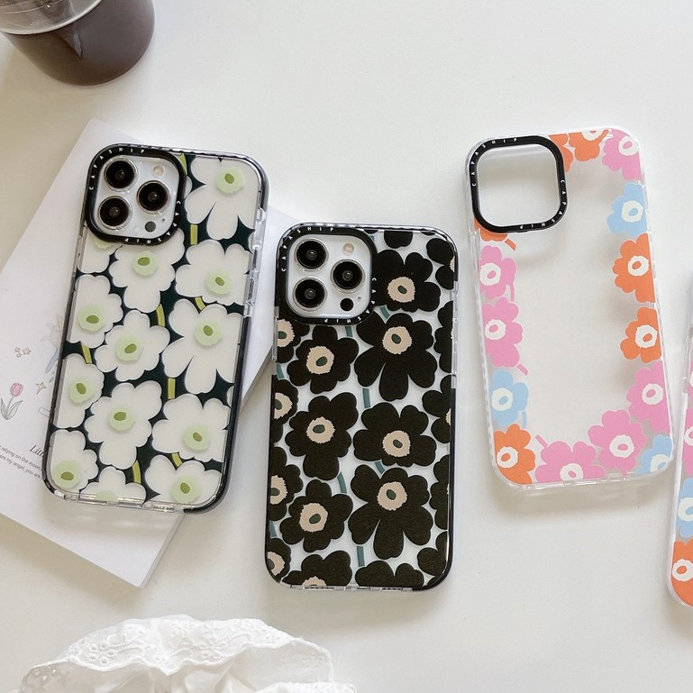 CAPASHIP Hoa Anh Túc Vẻ Đẹp Nguy Hiểm Đen Trắng Mềm Vỏ Tương Thích Cho iPhone 17 Pro Max Air Plus 16 / 15 / 14 / 13 / 12 / 11 / XR / X / XS / SE / 8 / 7 / 6