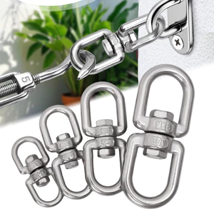 Vòng xoay khóa thép không grrha 304 dùng cho lều cắm trại và cố định thú cưng - Kích thước từ M4 đến M8