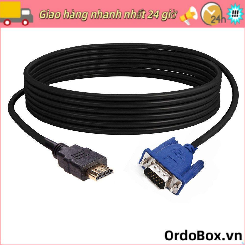 ORDOBOX HDMI sang VGA chuyển đổi 1-5m, đầu kết nối video 1080P cho PC/HDTV