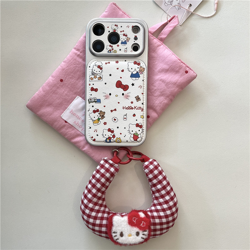Ốp điện thoại chất liệu PU họa tiết mèo Cheeky cho iPhone 17 Pro Max 16 pro max