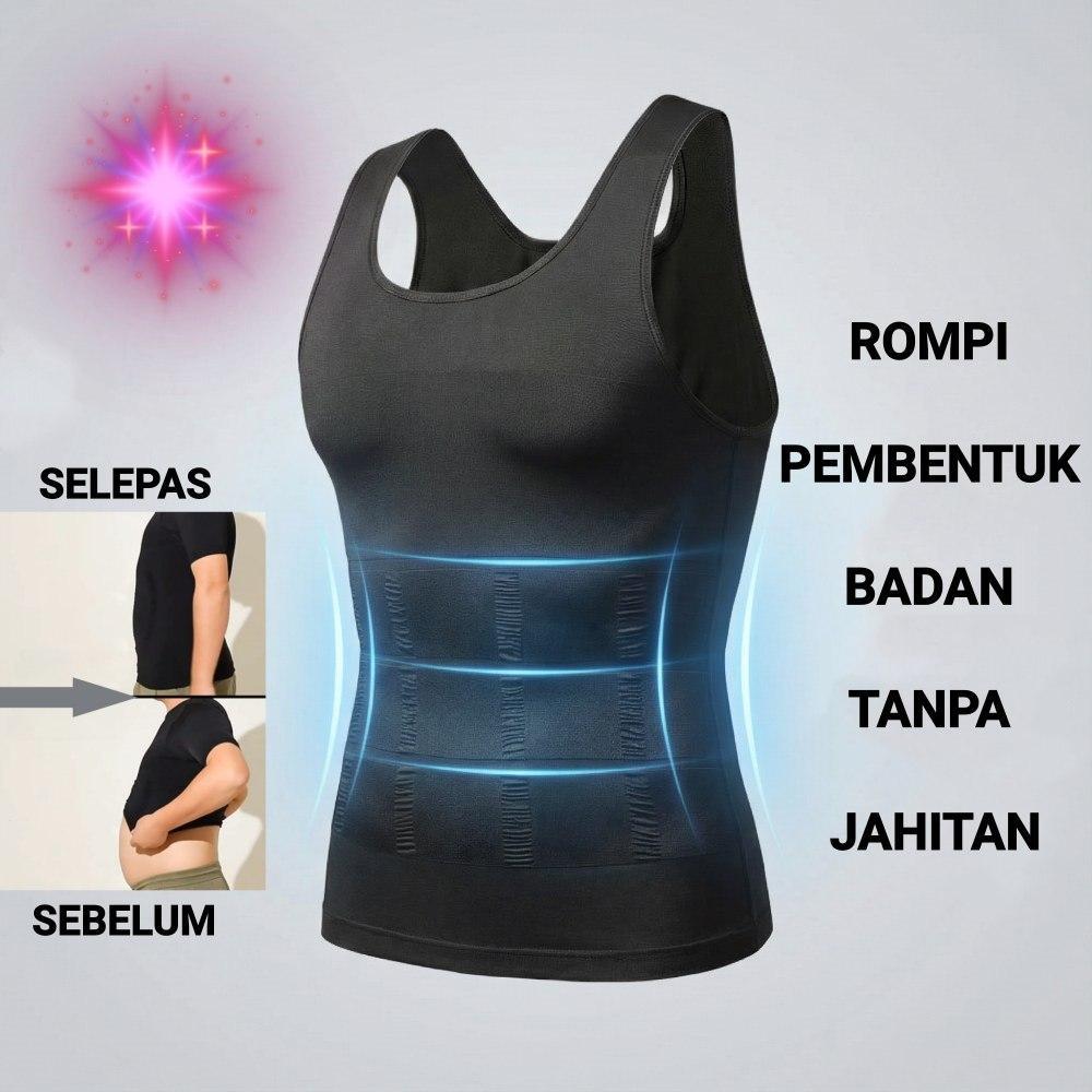 Áo lót định hình cơ thể nam Singlet- Nén liền mạch & thoải mái với vải thoáng khí