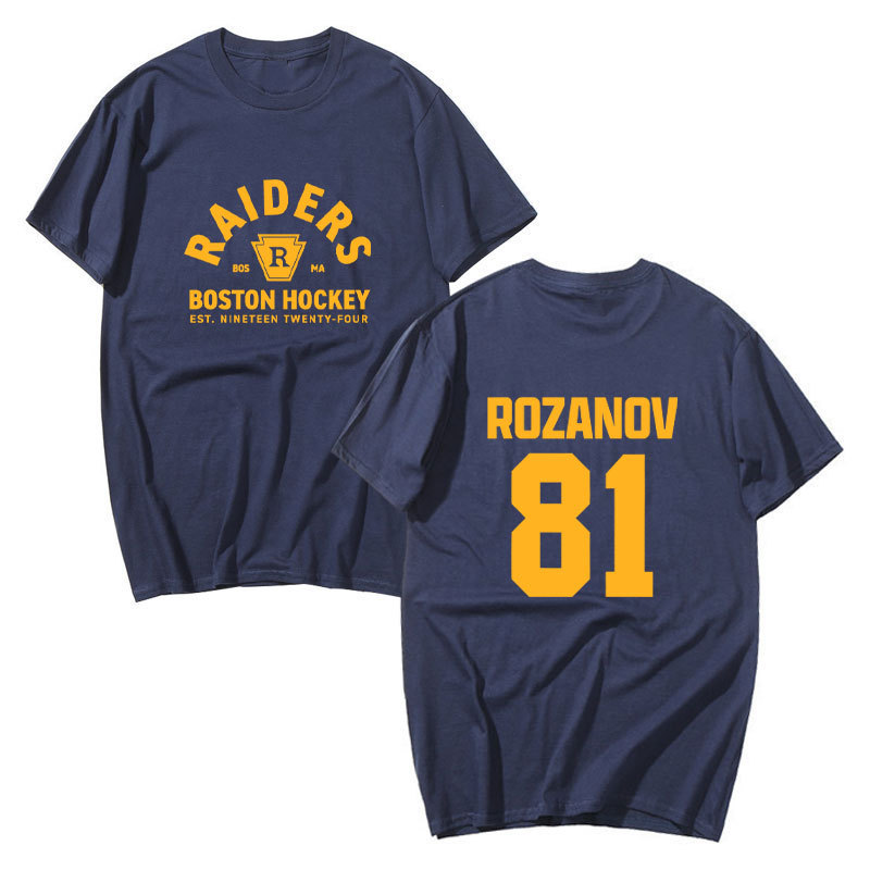 Llya Rozanov 81Bos Raiders Tee - Áo Thun Tay Ngắn Cotton, Phù Hợp Dạo Phố