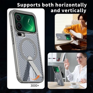 Vỏ tản nhiệt tế bào từ tính cho Xiaomi 17 Pro Max 15T 14T Pro Poco C75 F7 71 X7 Pro Ultra 14C 15C Turbo 4 Pro Ốp điện thoại đứng