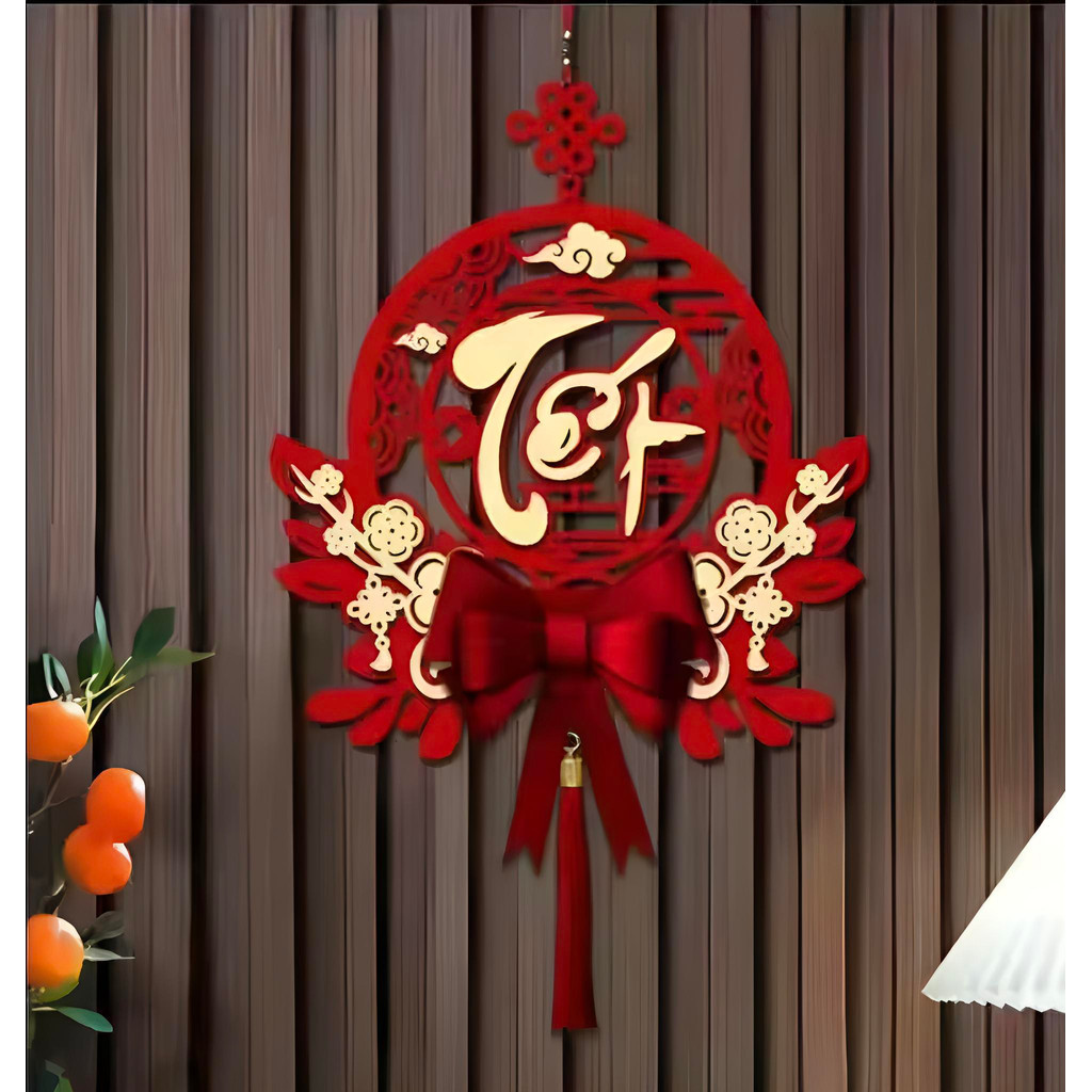 【COD】Chữ trang trí CHÚC MỪNG NĂM MỚI cho dịp Tết, thiết kế trang nhã, dễ treo lên tường hoặc cửa để đón chào một năm mớ