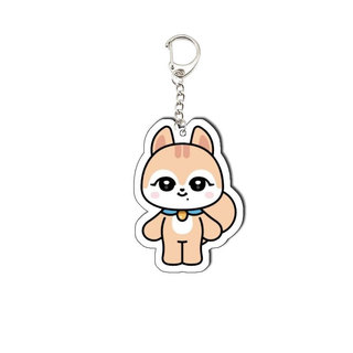 IVE MINIVE Cartoon Figure Keychain WonYoung YuJin GANGANJI  Rei LEESEO LIZ Acrylic Pendant IVE MINIVE Keyring Fans Gifts