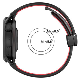 Dây đeo thể thao silicon COROS PACE 4 Quick-Fit 22mm, Dây đeo đồng hồ đàn hồi mềm bền bỉ Tương thích với COROS PACE 4 & 22mm