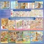 Nhãn dán phong cảnh YUUKII, Nhãn dán cảnh cửa hàng cỡ lớn dễ thương, 10 cảnh 33 tờ Nhãn dán cảnh thu nhỏ PET Quà tặng ngày lễ